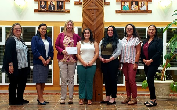 unnamed (3) Staff from Abby House accepting a grant