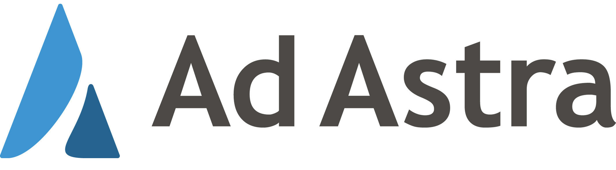 Ad Astra Logo An abstract letter A and the words Ad Astra