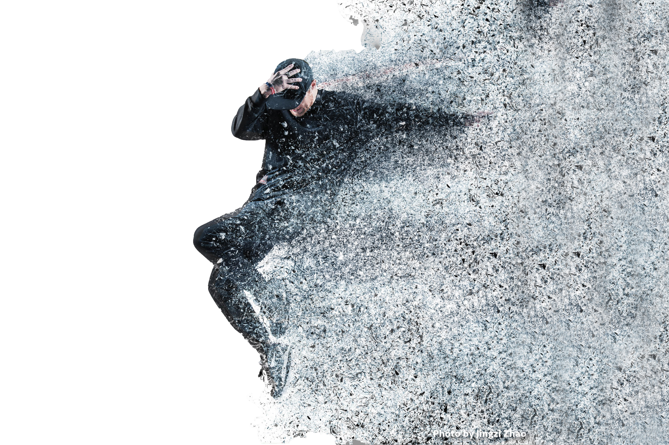 Dance-Poster-Image Hip Hop dancer breaking through a wall