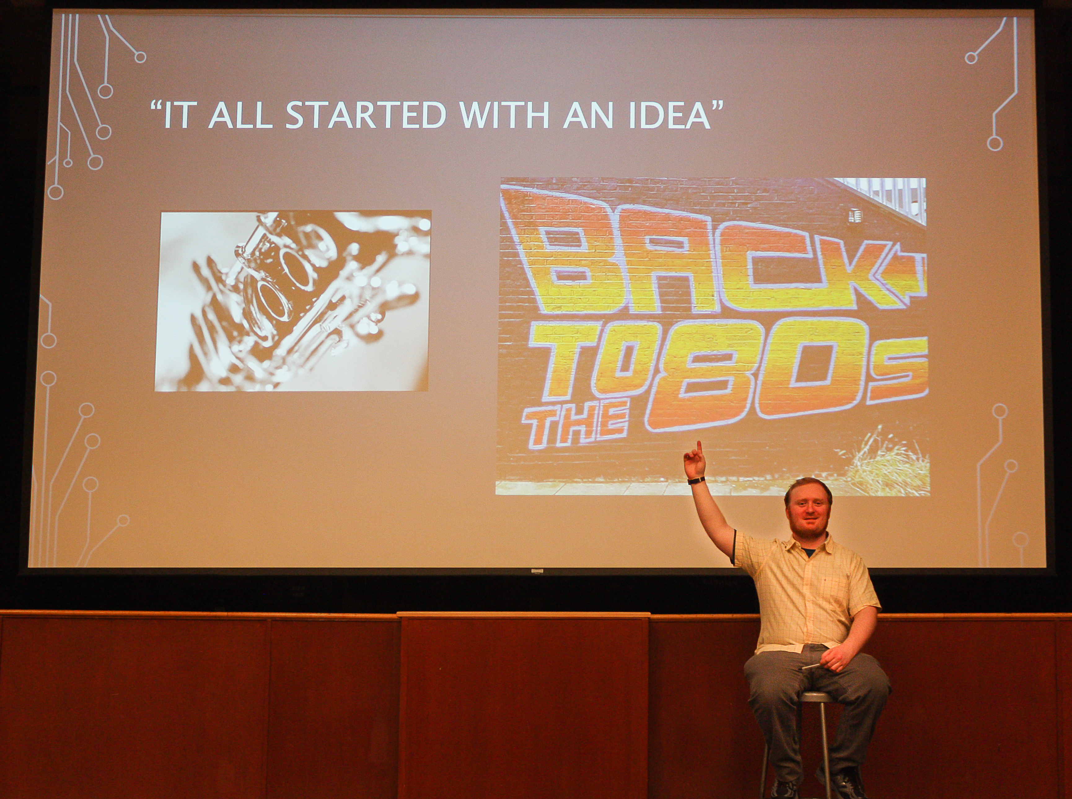 Daniel Sampson’s capstone presentation on “Kaleidoscope ‘85”