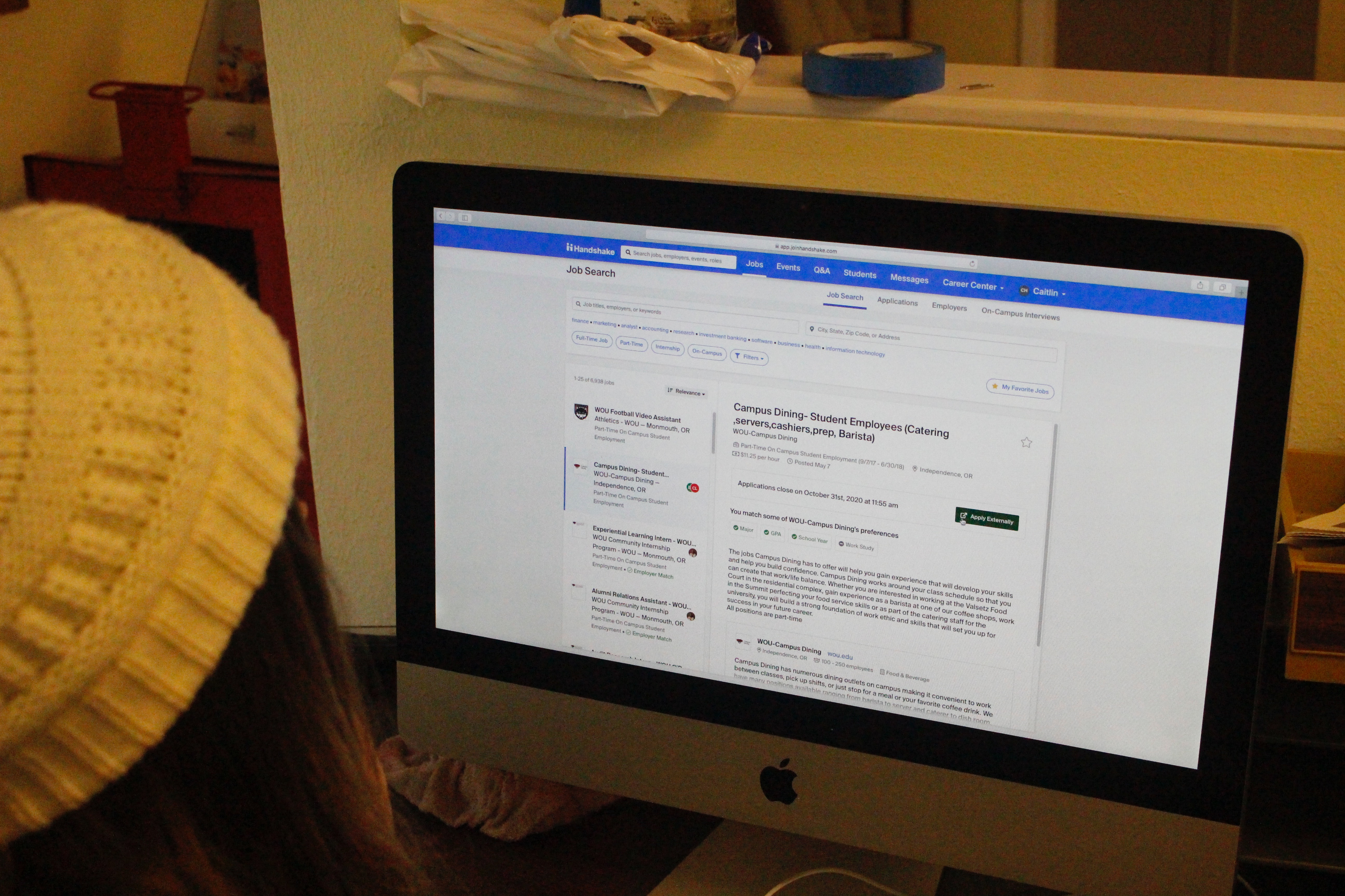 Navigating Handshake and career help