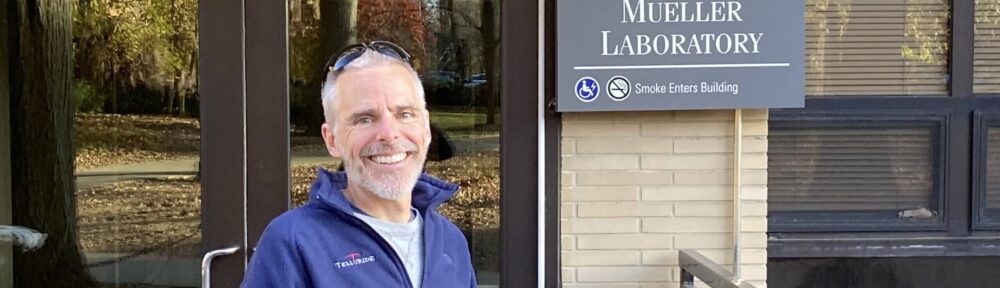 Mike at Mueller Lab at Penn State in Nov. 2024.